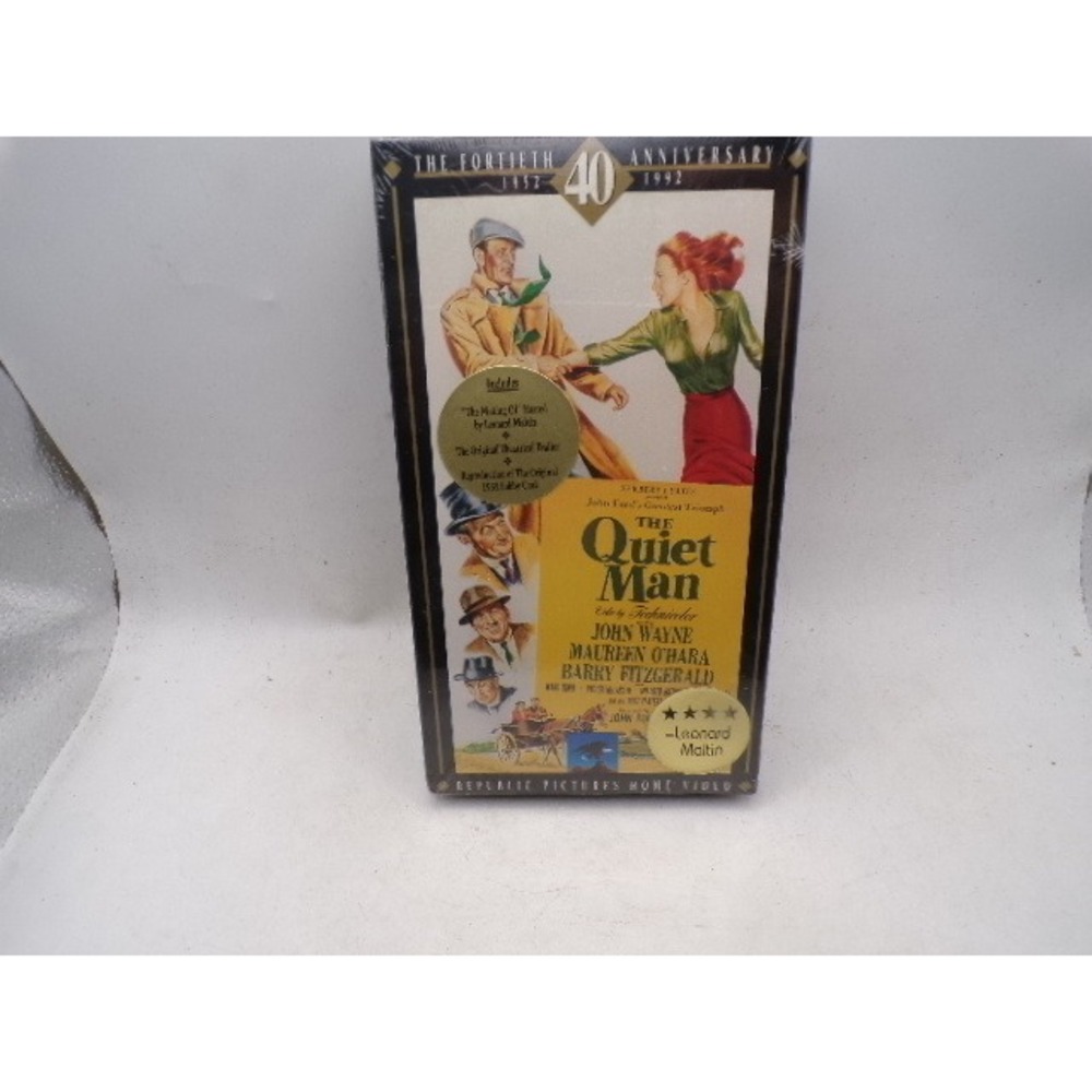 The Quiet Man VHS 40th Anniversary Edition John Wayne Maureen O'Hara Sealed 1992